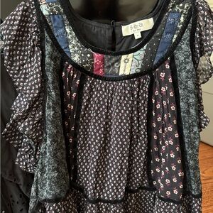 Sea New York Multicolor Patchwork Blouse